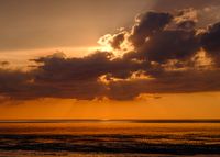 Sonne hinter Wolken Cuxhaven